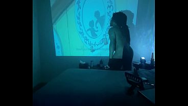 Late night urges for huge dildo with thong to the side on Gay Ebony Ass 