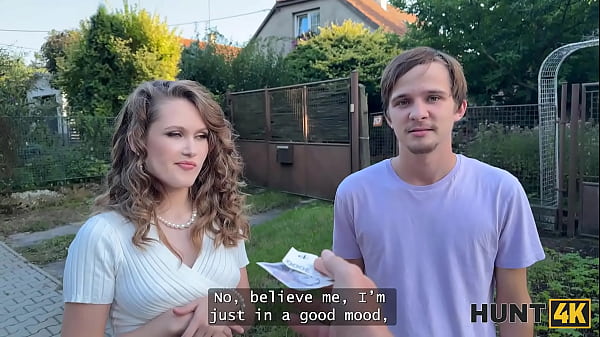 Play MP4 - HUNT4K&period; Sexy babe Una Fairy was picked up by a stranger and was showing her tits on front of BF