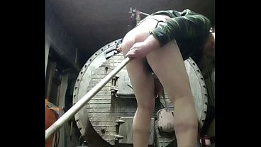 Just a dick is no longer enough for this big fucking ass! That's why gay anal fucks with a broom!