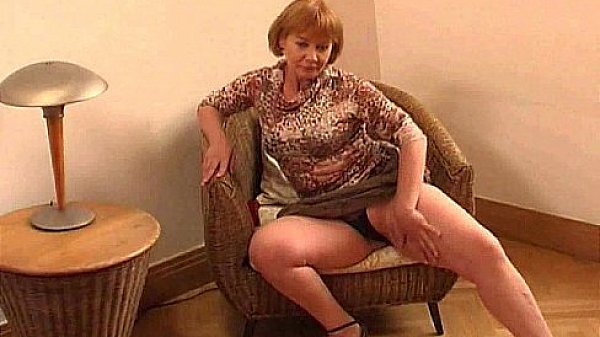 Sexy old lady gets undressed