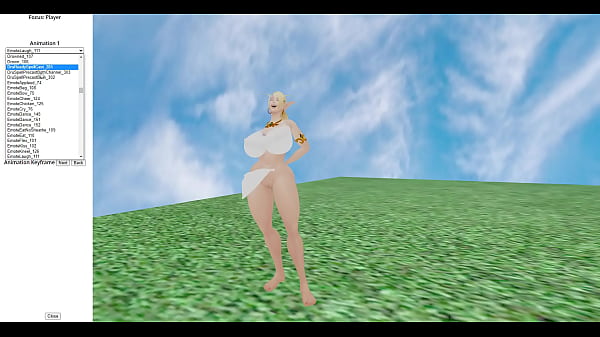 Warcraft belf big boobs thick elf cloth physics 