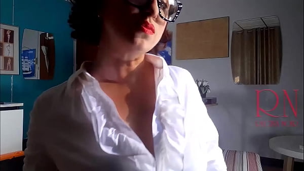 Office Obsession, The nakedsecretary in the office puts on nylon, underwear, stockings, office_attire. 3