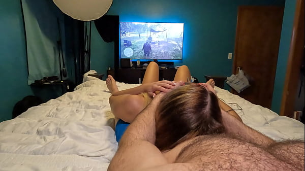 Play MP4 - Big Natural Tits Step Sis wanted me to quit playing so she sucked my cock for her cumshot