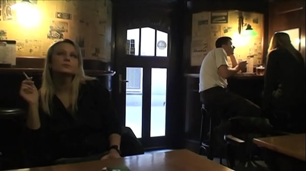 A Mature Man Picks Up A Young Slut In A Bar And She Gives Him A Blowjob Under The Table thumbnail