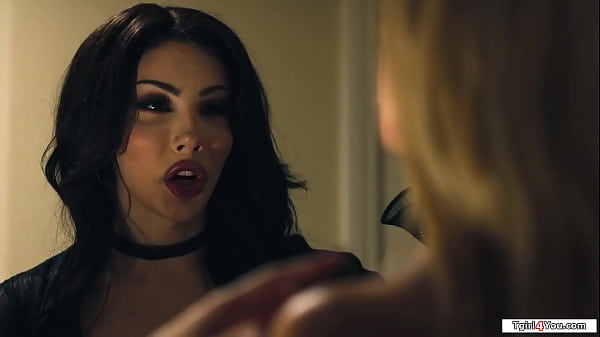 Braylin Baileys shemale friend Ariel Demure has been turned into a vampire.The big tits tgirl promises her she will not harm her if shes invited in 