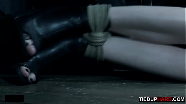 Petite BDSM slave gagged_and caned_by master