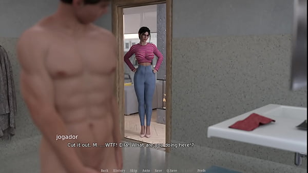 Surprise handjob after a shower perfect body 