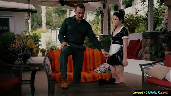 Sexy teenmaid gets fucked from behind