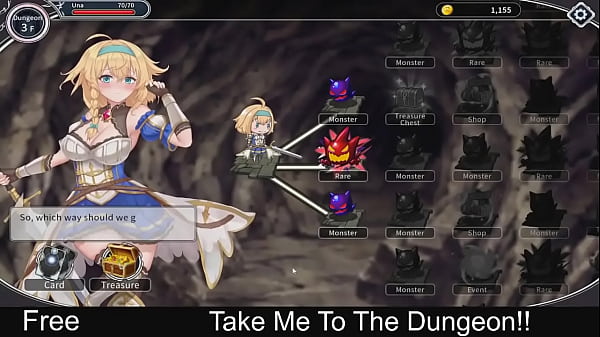 Take Me To The Dungeon  (Free Steam Game)  Sexual Content, Nudity, Hentai, Roguelike, Cute 