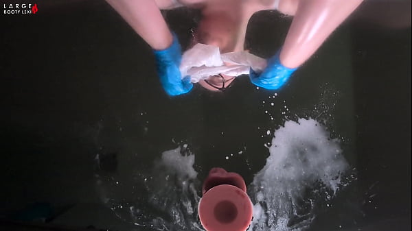 Nurse lexi's cum collection ass and tits pressed on glass handjob titfuck bj wild ride and facial 4k landscape 