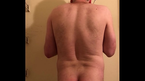 muscular guy cries after self spanking day two 