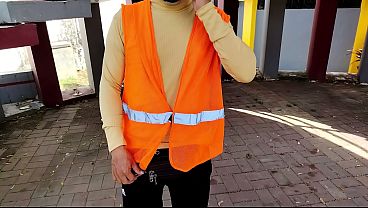 IS SHE FROM ENGLAND?! SHE SEDUCES A WORKER AT THE WORLD CUP AND THEY GO TO AN APARTMENT TO HAVE SEX