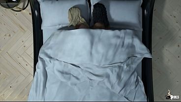 Big tit asian babe gets cum splattered as the bbc futa boss long dicks her new pawg assistant