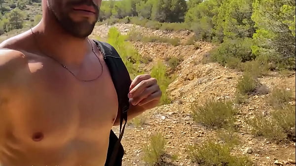 Play MP4 - Hot guy doing Naked hiking and Public masturbation