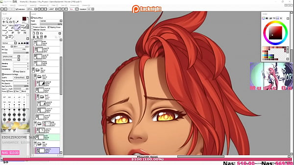 Lewdlair broadcast by luck night on picarto from september 2020