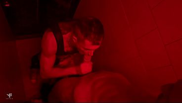 The club security guard fucks me all night in a toilet stall.