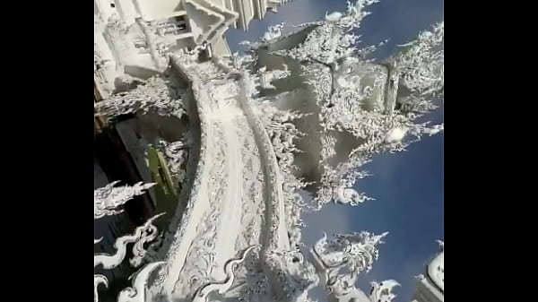 Have you ever seen a temple like this before the white temple in chiang rai is absolutely taking make