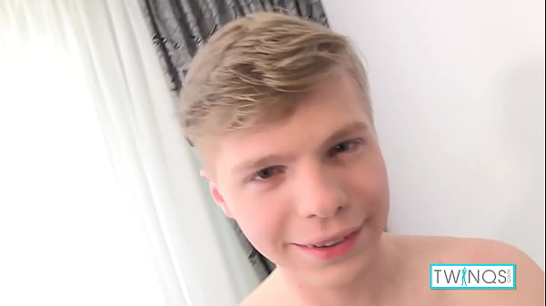 The expression on James' face is just gold... he's masturbating that hard cock as hard as he can until cumming on his own hand and dick! Full Videos & More only at TwinQs.com 