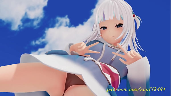 noVR mmd Gura_Dance 3dhololive Hentai