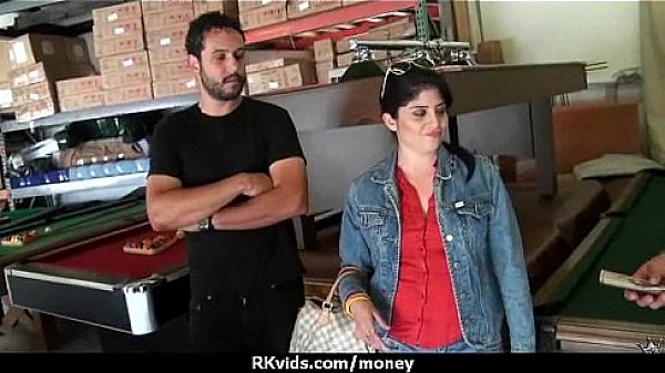 Amateur hottie takes cash for public sex 5 