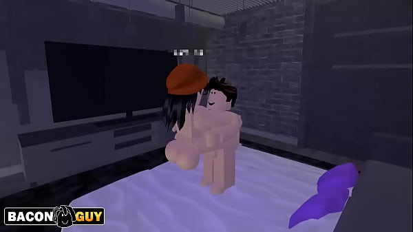 Fucking my beauty girlfriend at home alone ROBLOX