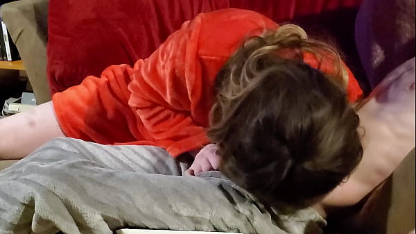 Milf came over to cuddle in fleece robe but i knew she wanted a mouthful 