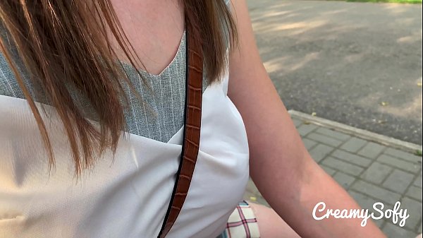 Play MP4 - Surprise from my naughty girlfriend - mini skirt and daring public blowjob - CreamySofy