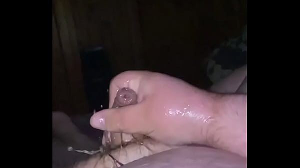 Chubby pees and nuts on self 