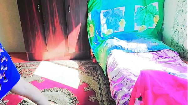 Stunning trans girl playing with her silky hair 