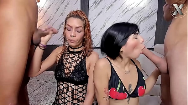 Horny friends meet up with their_friends_and theyfuck her throatwithoutmercy