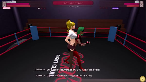 Chizuru VS Desmoria KYFC Sexfight Strap-on battle lesbian sex 