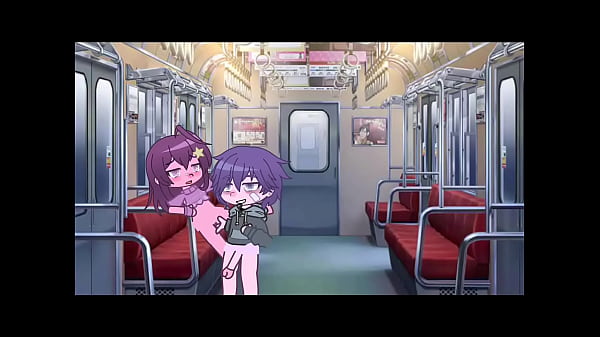 Boy and_girl dominate each otherin the_subway