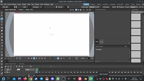 Hentai animation test OpenToonz on Linux Fedora 40 Xvideos