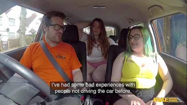 Play MP4 - The SEX PARTY test for a orgy newbie with BBW - Fake Driving School