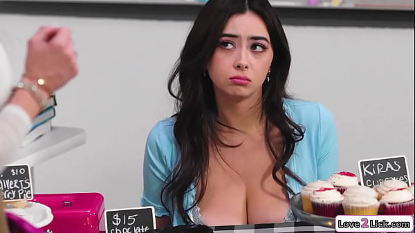 Love2Lick com Stepmom licks stepdaughterunder atable