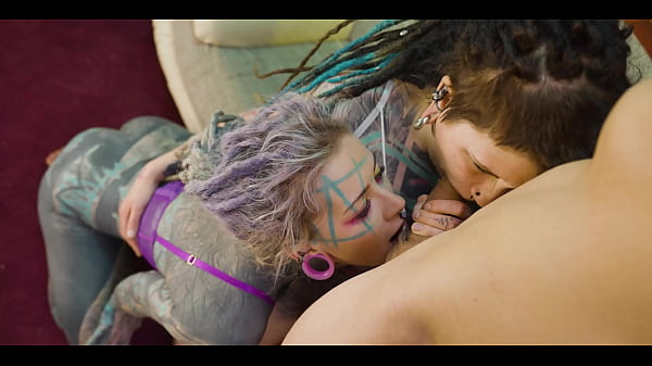 Tattooed sluts rear entry two girls one hard dick