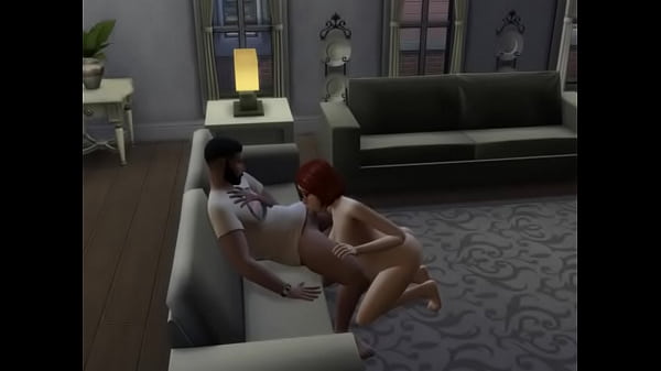 sexo interracial entre pelirroja y_un negropijudo