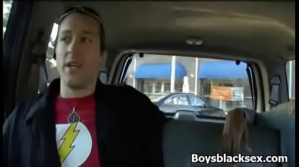 Black Muscular Man Seduces and Fuck White Sexy Boy 24