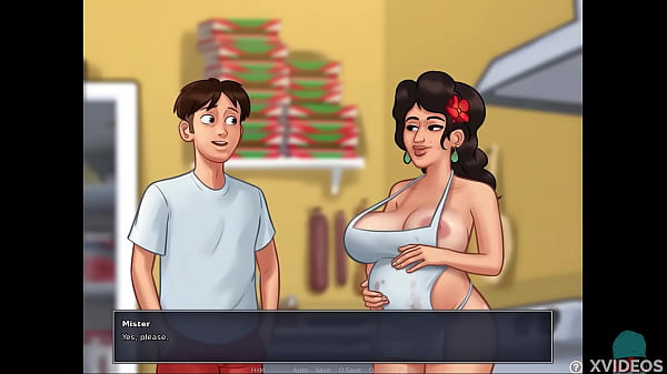 SUMMERTIME SAGA #99• Pregnant_and wet! Filling her holes with a big dick!