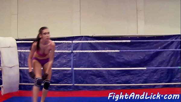 Eurobabe masturbates after_wrestling