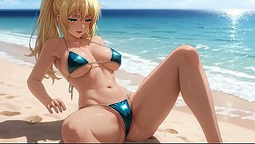 Nonton Naughty Blonde Exhibitionist: Bikini Strip And Beach Solo Orgasm Ai Generated thumbnail