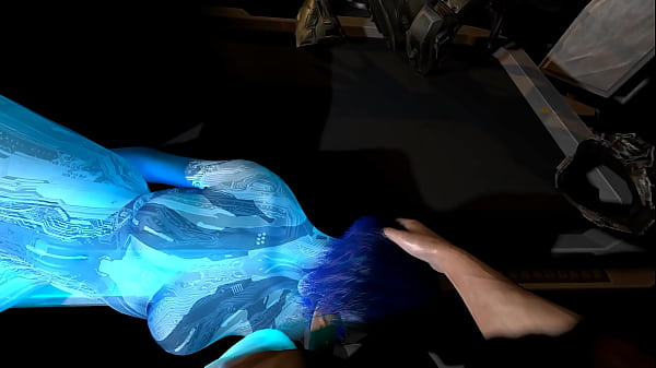 Cortana sucking master chief's dick
