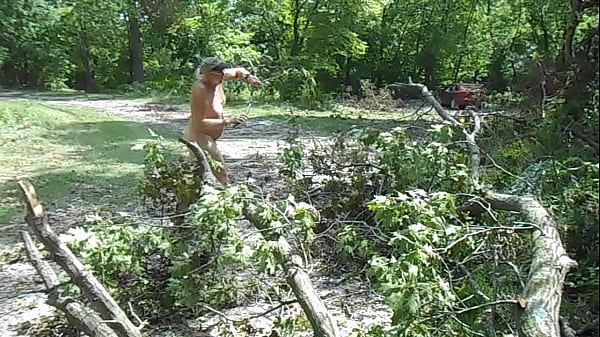 Play MP4 - Clearing storm damage naked