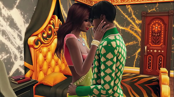 Teen indian couple having sex for the first time after marriage