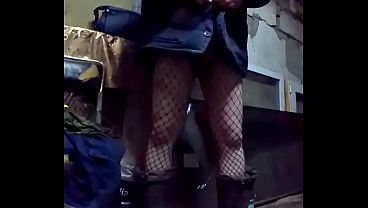 My boss filmed me wearing tights at work on a security camera! And now he wants to fuck me in anal! video thumbnail