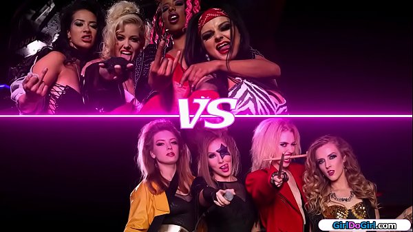 Rival girlbands deciding who fucksbest