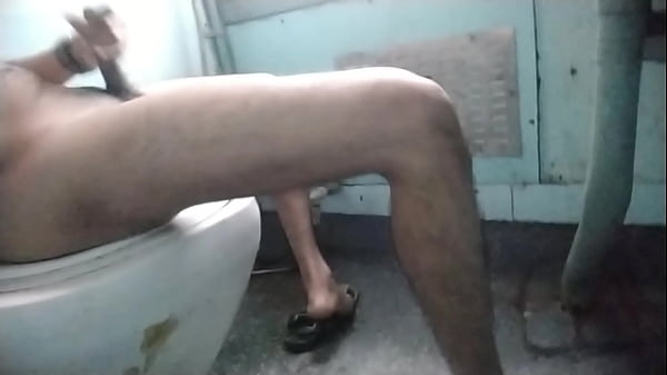 I Enjoy My Masturbating And Jerking My Cock Badly On_The Train Bathroom And Cummed