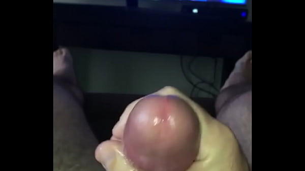 Jerking off my cock with huge cum explosion