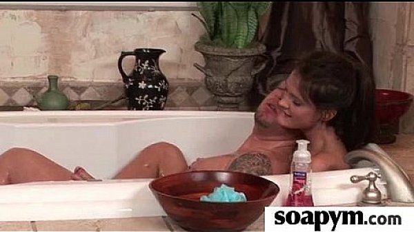 Soapy massage end with a big cumshot 8