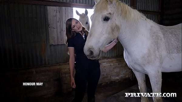 Honour May Rides_at the Stable